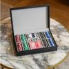 Bey-Berk Personalized Mason 200-Chip Leather Poker Set (Black), 11.5g Clay Composite Chips with Playing Cards and Dice in 12" x 8" x 2.75" Case view 2