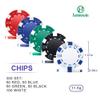 Poker Chip Set - 300PCS Poker Chips with Aluminum Case, 11.5 Gram Chips for Texas Holdem Blackjack view 4