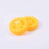 MroMax 45x12mm RC Cars Wheels, 4Packs Yellow Toys Wheels, 2mm Dia Shaft Plastic Model Wheels for DIY Toy, RC Car, Truck, Boat and Helicopter Model Part view 2