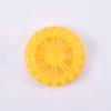 MroMax 45x12mm RC Cars Wheels, 4Packs Yellow Toys Wheels, 2mm Dia Shaft Plastic Model Wheels for DIY Toy, RC Car, Truck, Boat and Helicopter Model Part view 3