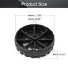 MroMax 30x8mm RC Cars Wheels, 1Pack Black Toys Wheels, 2mm Dia Shaft Plastic Model Wheels for DIY Toy, RC Car, Truck, Boat and Helicopter Model Part view 2