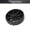 MroMax 30x8mm RC Cars Wheels, 1Pack Black Toys Wheels, 2mm Dia Shaft Plastic Model Wheels for DIY Toy, RC Car, Truck, Boat and Helicopter Model Part view 4
