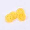 MroMax 30x8mm RC Cars Wheels, 4Packs Yellow Toys Wheels, 2mm Dia Shaft Plastic Model Wheels for DIY Toy, RC Car, Truck, Boat and Helicopter Model Part view 1