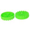 MroMax 40x10mm RC Cars Wheels, 4Packs Green Toys Wheels, 2mm Dia Shaft Plastic Model Wheels for DIY Toy, RC Car, Truck, Boat and Helicopter Model Part view 3