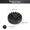 MroMax 40x10mm RC Cars Wheels, 2Packs Black Toys Wheels, 2mm Dia Shaft Plastic Model Wheels for DIY Toy, RC Car, Truck, Boat and Helicopter Model Part view 2