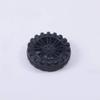 MroMax 45x12mm RC Cars Wheels, 1Pack Black Toys Wheels, 2mm Dia Shaft Plastic Model Wheels for DIY Toy, RC Car, Truck, Boat and Helicopter Model Part view 2