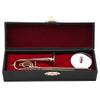 Trombon Miniatura Trombone Ornament Miniature Musical Instrument Trombone Model With Supoort And Case For Dollhouse Music Room Decoration view 1