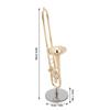 Trombon Miniatura Trombone Ornament Miniature Musical Instrument Trombone Model With Supoort And Case For Dollhouse Music Room Decoration view 2