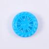 MroMax 30x8mm RC Cars Wheels, 2Packs Blue Toys Wheels, 2mm Dia Shaft Plastic Model Wheels for DIY Toy, RC Car, Truck, Boat and Helicopter Model Part view 2