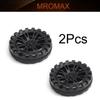MroMax 30x8mm RC Cars Wheels, 2Packs Black Toys Wheels, 2mm Dia Shaft Plastic Model Wheels for DIY Toy, RC Car, Truck, Boat and Helicopter Model Part view 4