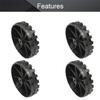 MroMax 30mm Plastic RC Car Wheel Tires DIY Model Robots 4pcs, Black view 3