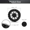 MroMax 45x12mm RC Cars Wheels, 2Packs Black Toys Wheels, 2mm Dia Shaft Plastic Model Wheels for DIY Toy, RC Car, Truck, Boat and Helicopter Model Part view 2