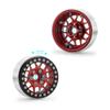 QUE-T 4pcs 1/10 Scale 1.9" Metal Beadlock Wheel Rims for RC Crawler Axial SCX10 RedCat TRX-4 D90 (Black & Red) view 2
