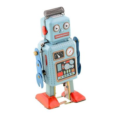 CHIMUYU Wind Up Vintage Robot Retro Classic Clockwork Spring for Collection, Xmas, Gift, Party, Birthday, Festival, Surprise, Memories