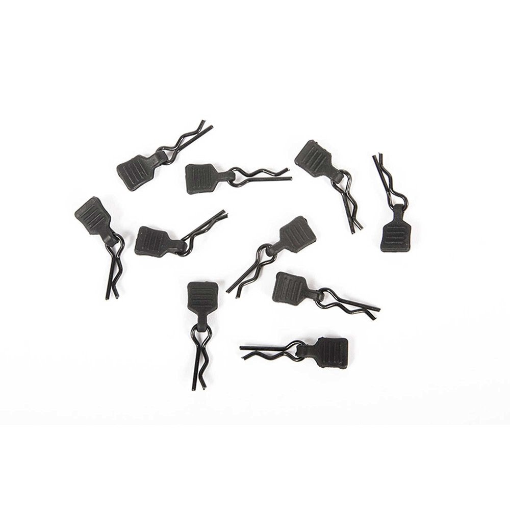 Axial 3mm Body Clip with Tab, Black (10), AXI206000 Small