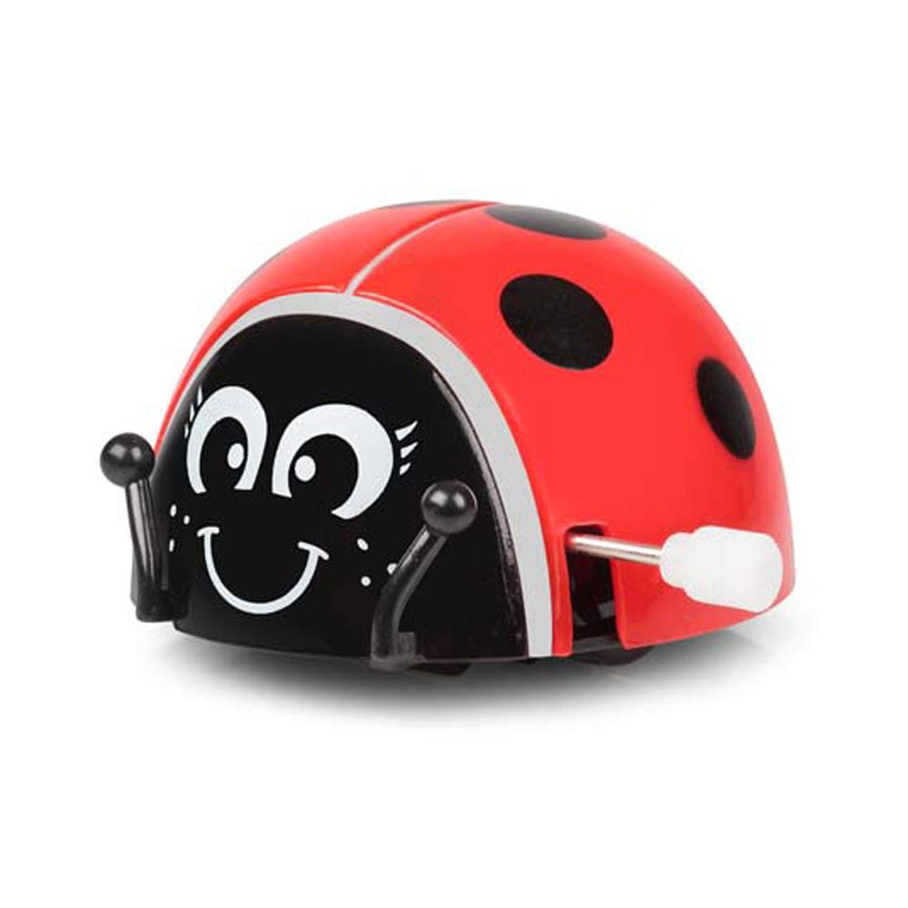 Tobar 37538 Wind-up and Jumping Ladybug Shoots Forward, Makes a Full Salto and Then Spins Happy in a Circle, Ideal as a Gift, from 3 Years, Approx 5cm