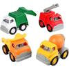 Cosntructive Playthings Set of Four Extra-Large Chunky Community Vehicles Each Measuring 6" W. x 9 1/2" D. x 7" H. for Ages 18 Months and Up view 1