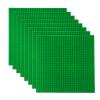 LVHERO Classic Baseplates Building Plates for Building Bricks 100% Compatible with All Major Brands-Baseplate, 10in x 10in, Pack of 8 (Green) view 1