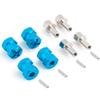 A Set of Aluminum Alloy 12mm Wheel Hub Hex Drive Adaptor + 15mm Offset for 1:10 Axial SCX10 /Wraith RC Crawler Car Red (Blue, 15MM) view 2