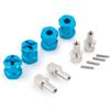 A Set of Aluminum Alloy 12mm Wheel Hub Hex Drive Adaptor + 15mm Offset for 1:10 Axial SCX10 /Wraith RC Crawler Car Red (Blue, 15MM) view 3