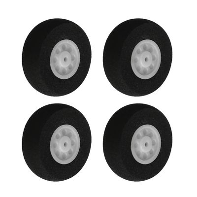 MroMax RC Airplane Wheels 1.18" Dia,4Pcs Foam Wheel Replacement for DIY RC Model Plane Aircraft
