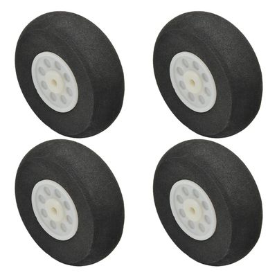 MroMax RC Airplane Wheels 1.97" Dia,4Pcs Foam Wheel Replacement for DIY RC Model Plane Aircraft