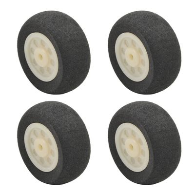 MroMax RC Airplane Wheels 0.98" Dia,4Pcs Foam Wheel for RC Airplane Aircraft Sponge Wheels RC Aircraft Foam Wheel Replacement for DIY RC Model Plane Aircraft RC Helicopter