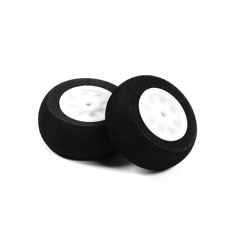MroMax RC Airplane Wheels 0.98" Dia,2Pcs Foam Wheel Replacement for DIY RC Model Plane Aircraft