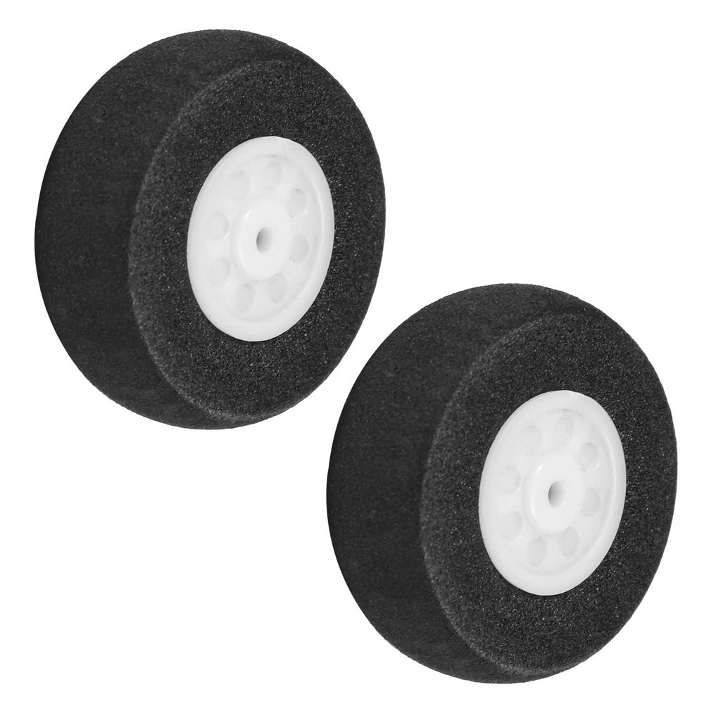MroMax RC Airplane Wheels 1.18" Dia,2Pcs Foam Wheel Replacement for DIY RC Model Plane Aircraft