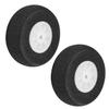 MroMax RC Airplane Wheels 1.18" Dia,2Pcs Foam Wheel Replacement for DIY RC Model Plane Aircraft view 1