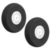MroMax RC Airplane Wheels 1.57" Dia,2Pcs Foam Wheel Replacement for DIY RC Model Plane Aircraft view 1