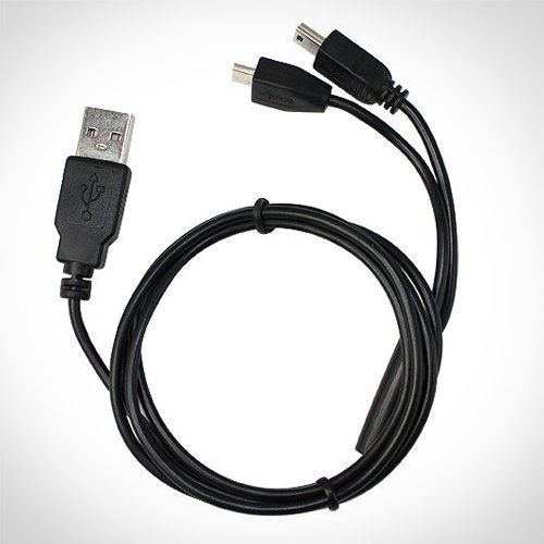 [10 FT] Omnihil Micro/Mini-USB Splitter Cable Compatible with Hand Controlled Kids Drones/Mini Flying Ball Drones/Mini Drone Helicopter
