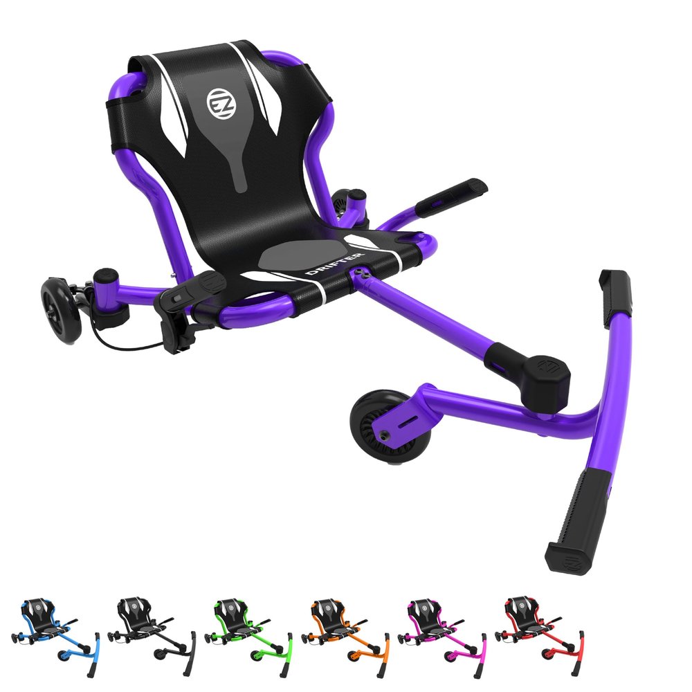 EzyRoller New Drifter-X Ride on Toy for Ages 4 and Older, Up to 150lbs.- Purple
