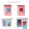 ECCRIS Toy Kitchen Playset with Pot Stove Sink Fridge Sound Light Kids Pretend Play Set view 4