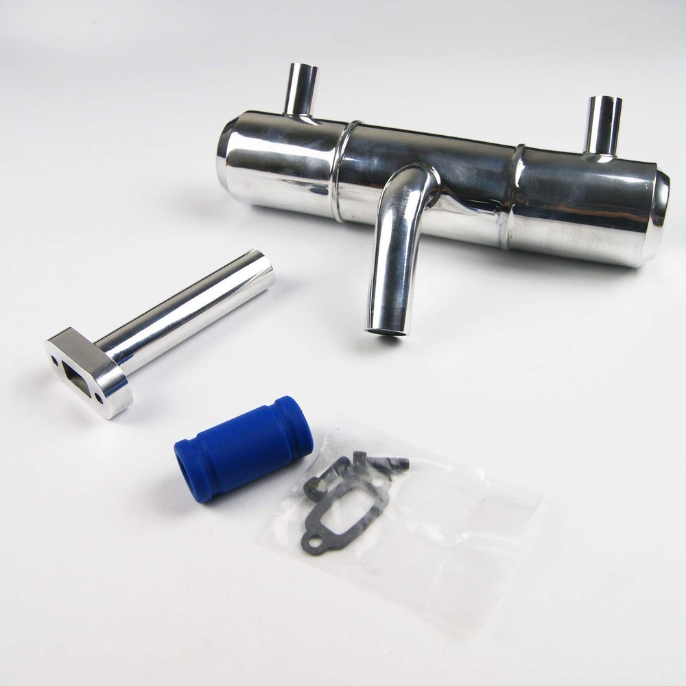 TITRACING Aluminium Exhaust pipe for HPI rovan Baja 5B King Motor buggy