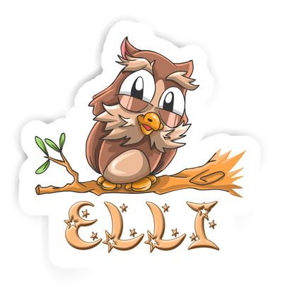 Elli Owl Sticker (Large, 14x9.8 inch)