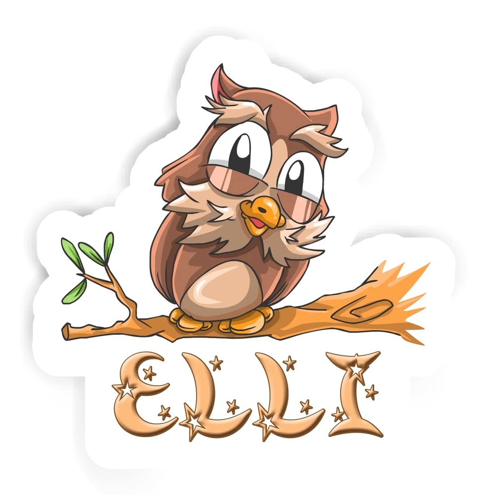 Elli Owl Sticker (Large, 14x9.8 inch)