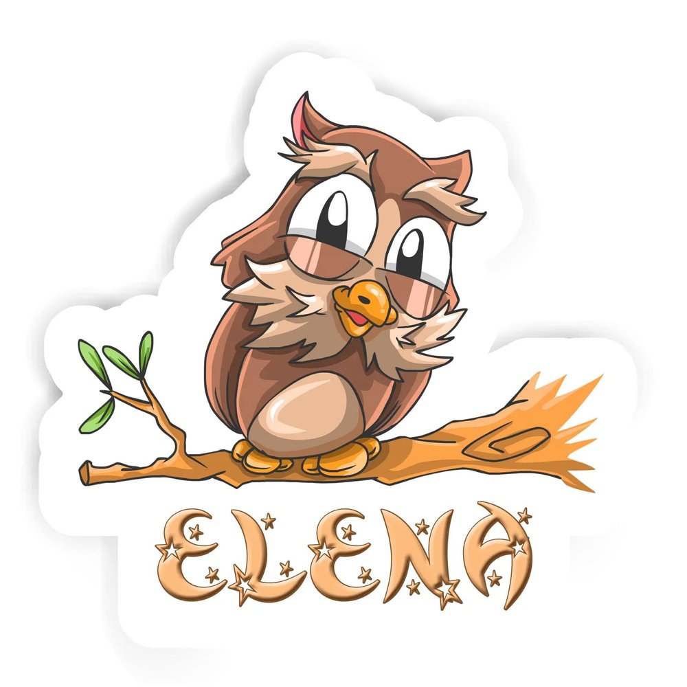 Elena Owl Sticker (Large, 14x9.8 inch)
