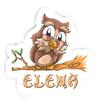 Elena Owl Sticker (Large, 14x9.8 inch) view 1