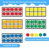 BAIVYLE Preschool Learning Toys for Toddlers 3-8, Educational Math manipulatives Giant Magnetic Ten Frame Set 5 Ten Frames and 55 Magnetic, Montessori Toys for 3-5 Year Old Boys Girls Birthday Gifts view 2