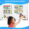 BAIVYLE Preschool Learning Toys for Toddlers 3-8, Educational Math manipulatives Giant Magnetic Ten Frame Set 5 Ten Frames and 55 Magnetic, Montessori Toys for 3-5 Year Old Boys Girls Birthday Gifts view 3