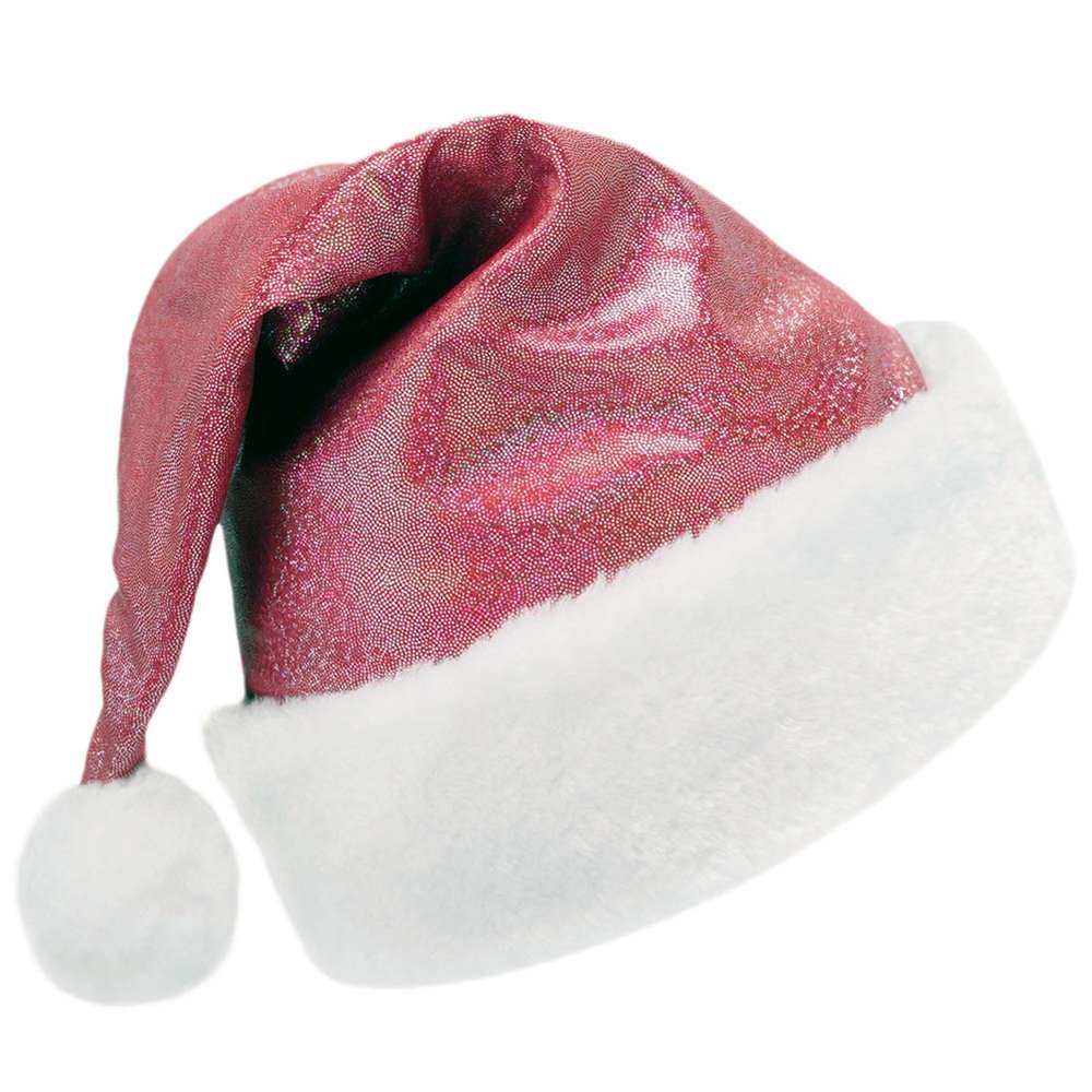 SeasonsTrading Sparkly Red Santa Hat - Fun Kids Child Toddler Christmas Costume