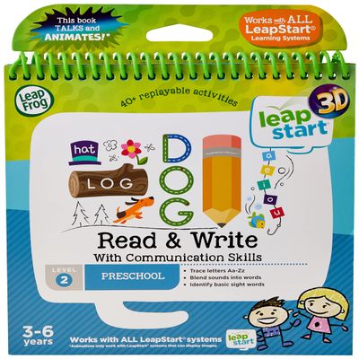 LeapFrog 461403 Read & Write 3D Activity Book, 2-5 years, Multicolour,18.7 x 17.8 x 1.8cm