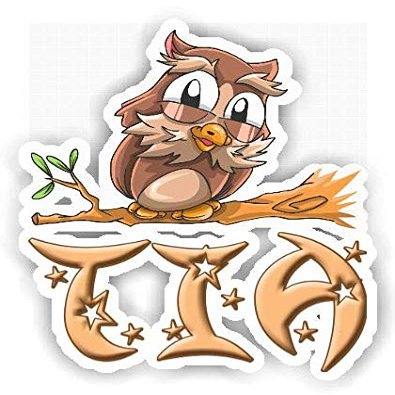 Tia Owl Sticker (Large, 14x9.8 inch)