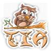 Tia Owl Sticker (Large, 14x9.8 inch) view 1