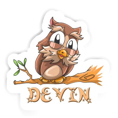 Devin Owl Sticker (Large, 14x9.8 inch)