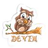 Devin Owl Sticker (Large, 14x9.8 inch) view 1