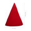 Amosfun Santa Claus Hat Christmas Tree Topper with Nose Gloves Creative Santa Hat Tree Top Decoration of The Hugger for Christmas Holiday Party Supplies 4Pcs Red view 2