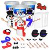 Build Buddiez Snowman  3 Pack DIY Craft Set with Putty & Accessories | Build, Decorate & Display Your Own Snowmen | Fun Winter Activity for Kids, Parties & Stocking Stuffers view 1