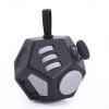 UOOEFUN Mini Fidget Toys Cube,12 Sided Cube Toys Relief Stress,Anxiety, Depression,Autism for Kids Adults Improve Focus and Kill Time (Black) view 1